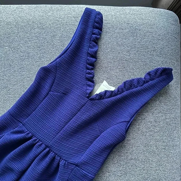 Anthropologie MAEVE Blue Cobalt Ottoman Cocktail Dress XS NWT - Picture 3 of 9